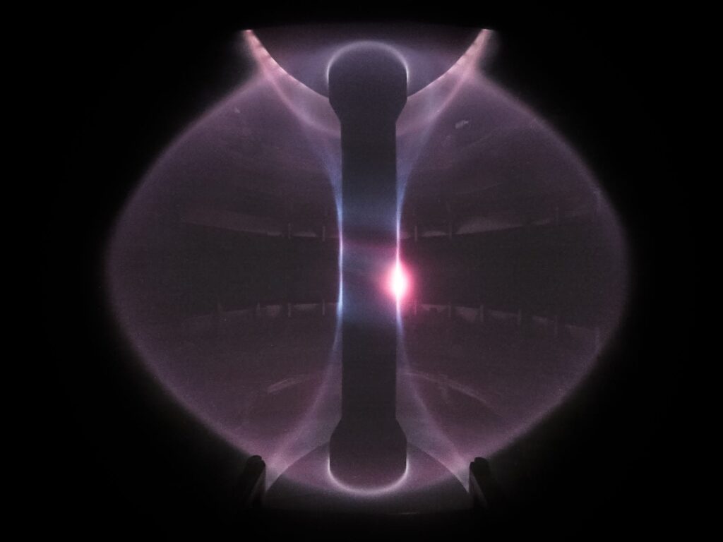 Plasma in the MAST spherical tokamak device