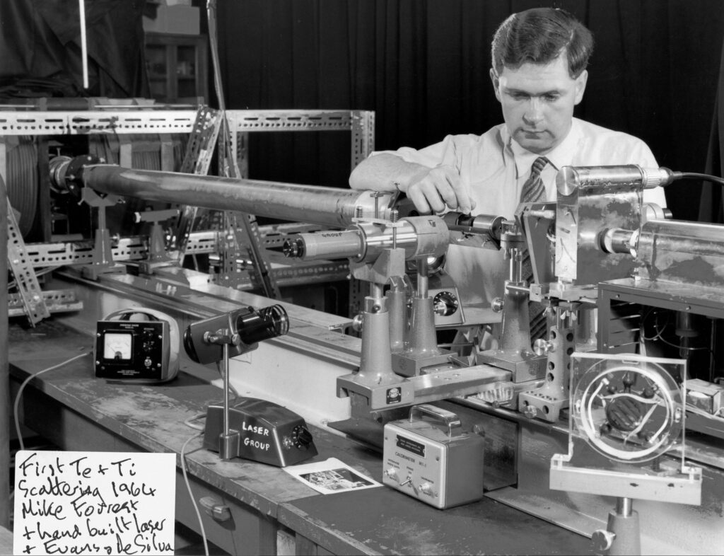 Dr Mike Forrest - Thomson scattering experiment, 1964