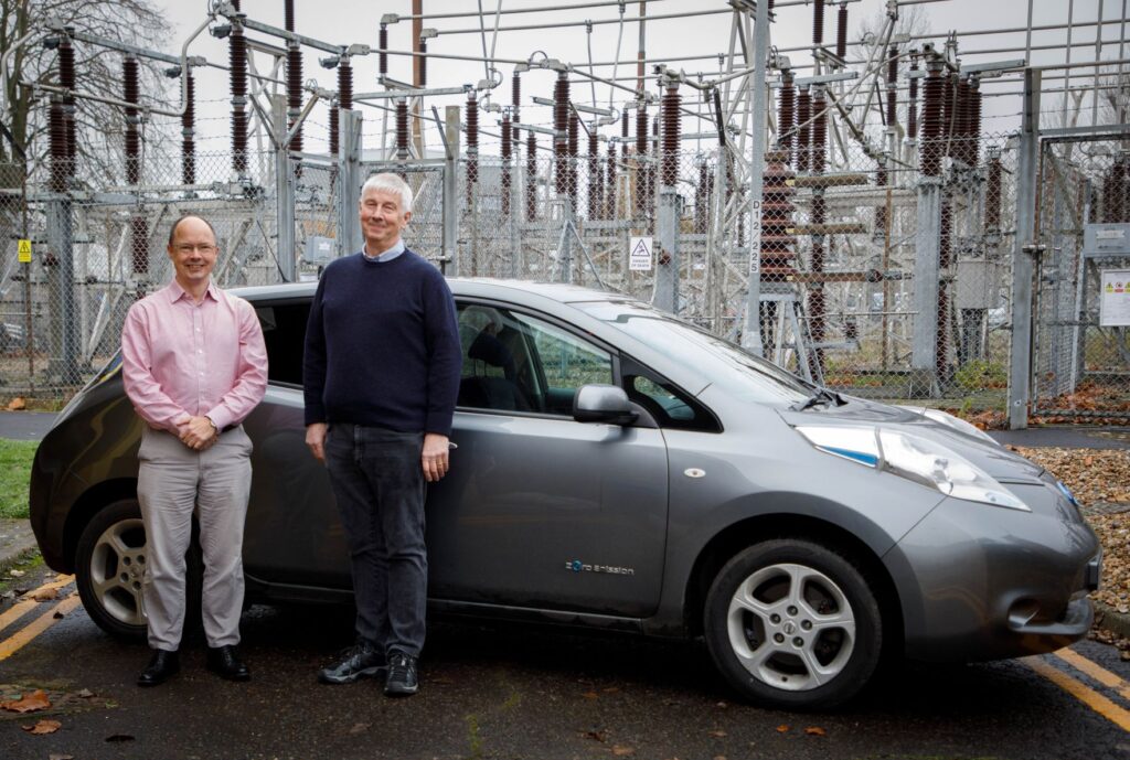 Adam Stephen of UKAEA and Andrew Larkins of Sygensys at UKAEA's Culham Campus