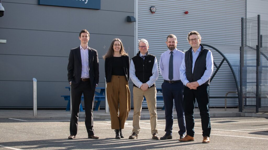 UKAEA and University of Sheffield team at UKAEA's Fusion Technology Facility.