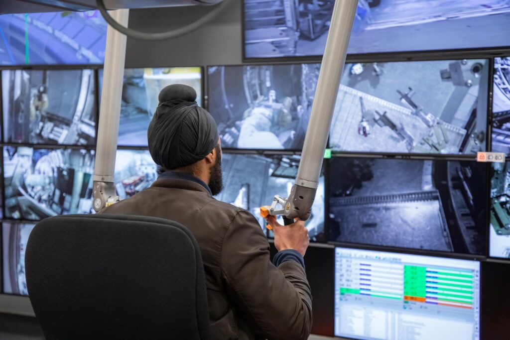 The upgraded Remote Control Handling Room at UKAEA’s Culham Campus - Image Credit UK Atomic Energy Authority