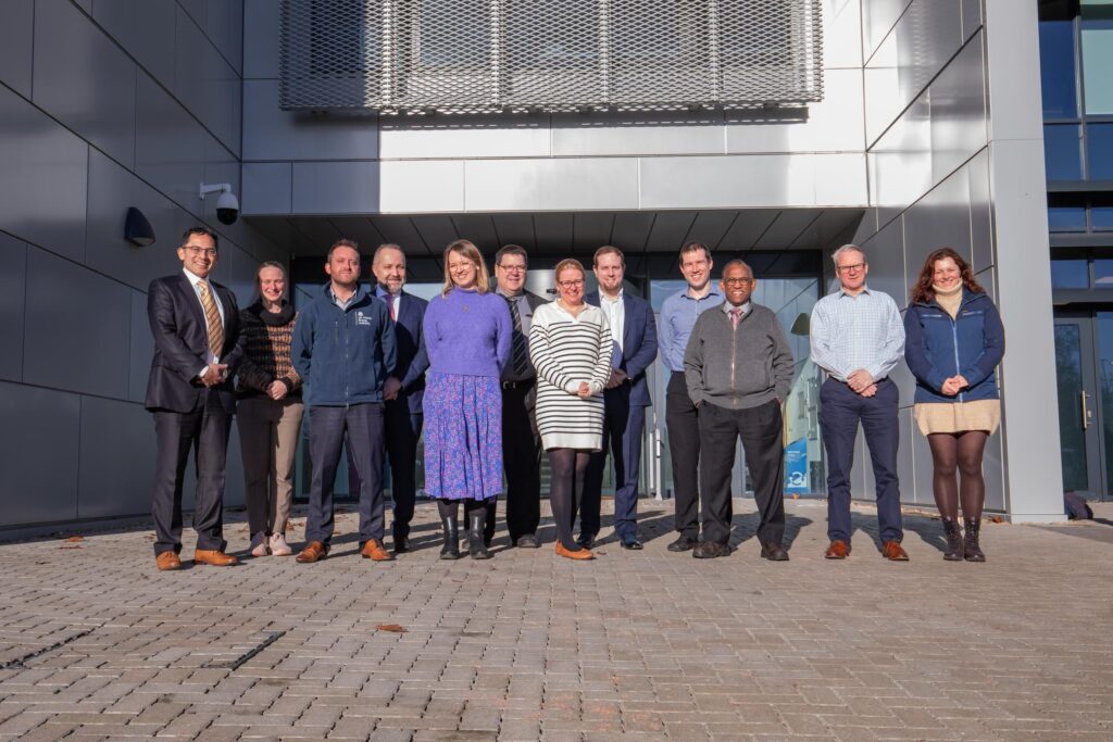 Members of the UKAEA and CNL teams at UKAEA's Culham Campus, Oxfordshire, United Kingdom.