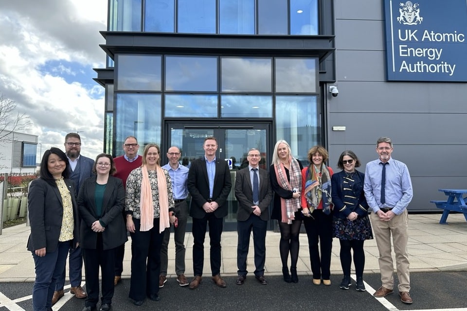 Representatives from UKAEA and companies supporting the Engineering Design Services Framework, at UKAEA's Fusion Technology Facility in Rotherham