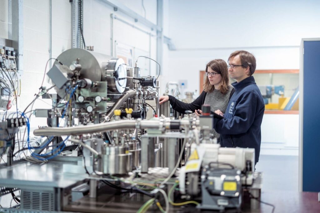 Experts working in a facility at Culham Campus.