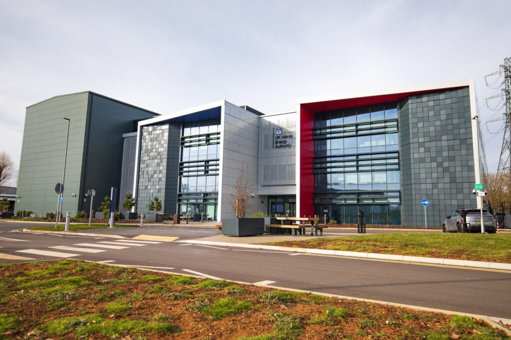 Exterior of H3AT Tritium Loop Facility Building at UKAEA's Culham Campus, Oxfordshire