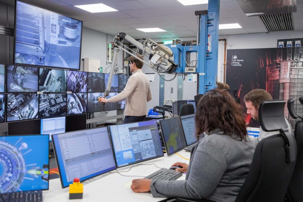 Operators working in a control room.