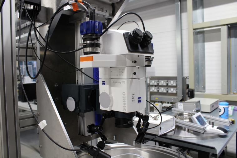 The Stereo Microscope Digital Image Correlation System in the laboratory.