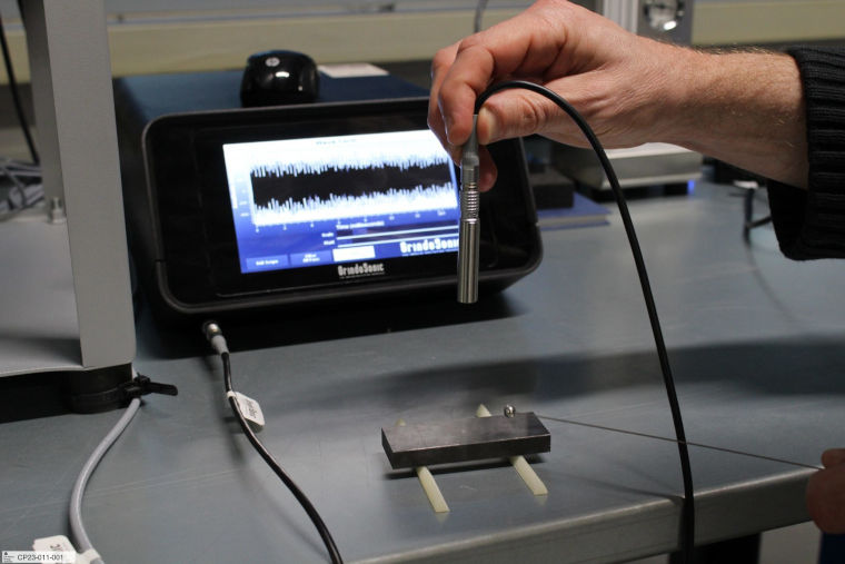 An Impulse Excitation Technique experiment in action