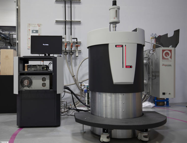 The Physical Properties Measurement System in the laboratory.