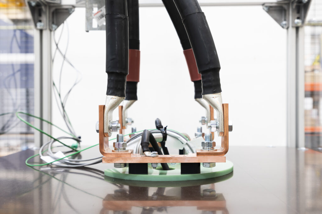 machine displaying component testing capability