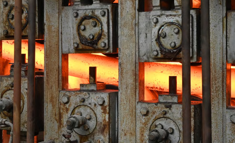 A specialist furnace glowing while producing unique materials for fusion energy research at UK Atomic Energy Authority.