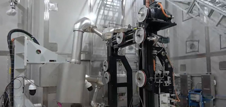 Remote waste processing of active cells at ESS.