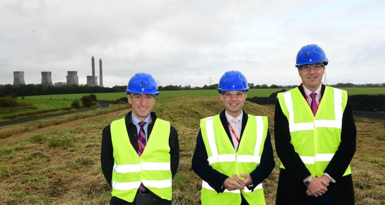 Paul Methven CB, Inaugural CEO UK Industrial Fusion Solutions Ltd, Andrew Bowie MP, Minister for Nuclear and Networks, Prof Sir Ian Chapman, UKAEA Group CEO, at West Burton.