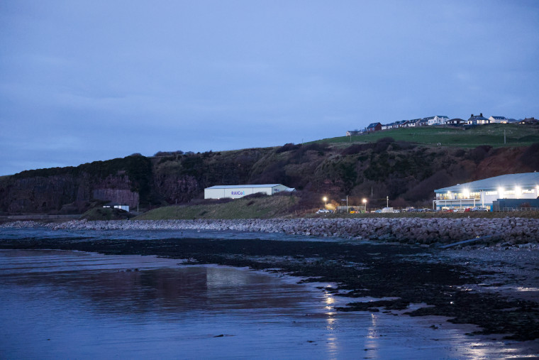 A view of RAICo 1 on the shoreline in the evening.