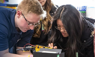 Experts being trained at a UKAEA event.