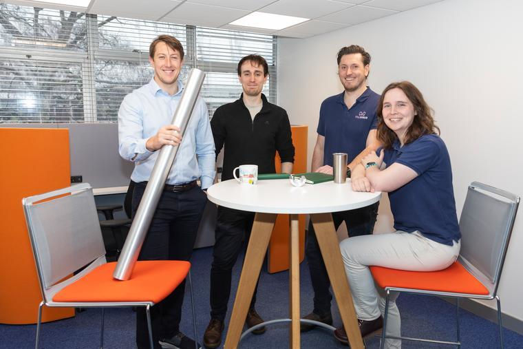 MuWave team: Ben Pritchard (Microwave Engineer), Gabriel Blackett (Microwave Engineer), Steven Craig (Co-Founder), Helen Webster (Co-Founder)