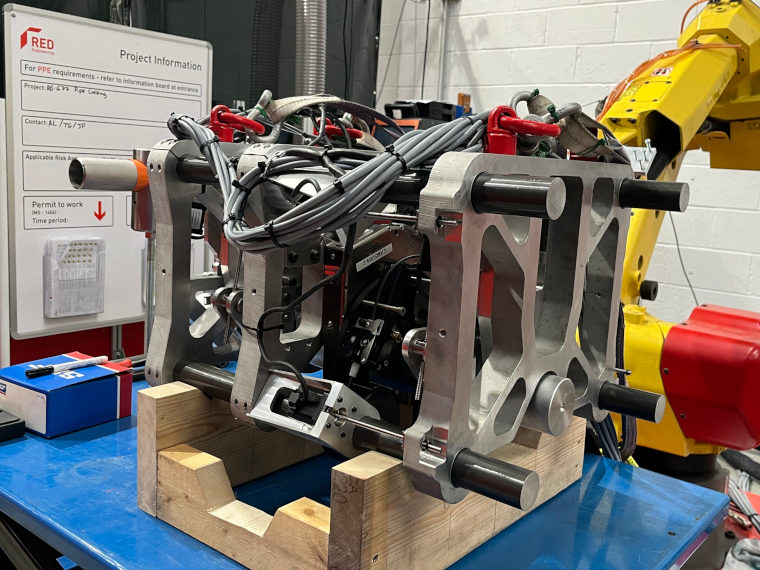 A complex robotic machine tool at RED Engineering.