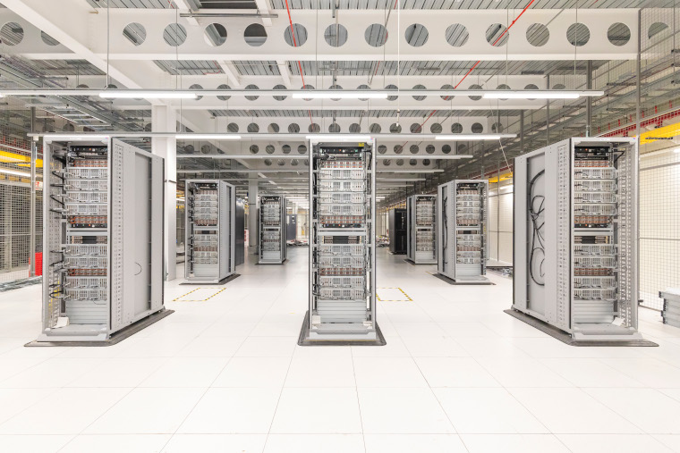 The Sunrise supercomputer - a series of servers in a specialist facility.